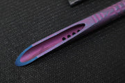 Microtech TAC-P Mini Kubaton - Titanium Chisel Tip / Galatic Purple Anodized Titanium Handle / Blue Anodized Titanium Glass Breaker / Black Kydex Sheath 112M-MS9 - Northwest Knives