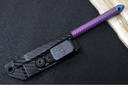 Microtech TAC-P Mini Kubaton - Titanium Chisel Tip / Galatic Purple Anodized Titanium Handle / Blue Anodized Titanium Glass Breaker / Black Kydex Sheath 112M-MS9 - Northwest Knives