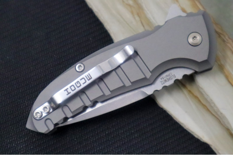 Hogue Knives X1 Microflip - Grey Matte Aluminum Handle / CPM-154 Blade 24172