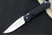 Chris Reeve Knives Small Sebenza 31 NWK Exclusive - Drop Point Blade / CPM-Magnacut Steel / Navy Cerakote Handle & Black Canvas Micarta Inlays / Midnight Lanyard with Bead S31-1736 - Northwest Knives