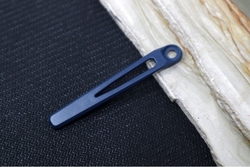 Chris Reeve Knives MIM Pocket Clip - Navy Blue Cerakote Exclusive - Northwest Knives