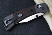 Buck 112 Crossbar Lock Folding Ranger - Clip Point Blade / CPM-Magnacut Steel / Macassar Ebony Wood Handles with Blasted Aluminum Bolsters 14517 - Northwest Knives