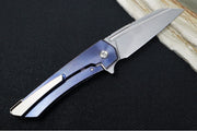 MachineWise Mojave 1636 - Wharncliffe Blade / Stonewash Finish / CPM-S60V Steel / Anodized Grade 5 Titanium Handle - Northwest Knives