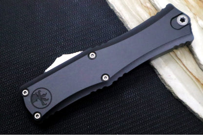 Microtech Mini Hera II OTF 30th Anniversary Edition - Mini Bayonet Blade / Stonewashed Finish / Black Anodized Aluminum Handle 1701M-1030