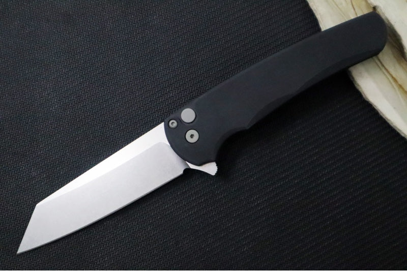 Pro Tech Malibu Flipper - Black Anodized Aluminum Handle / Reverse Tanto Blade / CPM-Magnacut 5401 - Northwest Knives