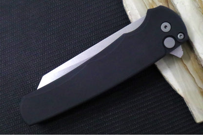 Pro Tech Malibu Flipper - Black Anodized Aluminum Handle / Reverse Tanto Blade / CPM-Magnacut 5401