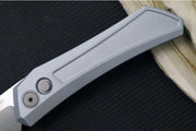 Pro Tech Oligarch Auto - Solid Grey Anodized Aluminum Handle / Stonewashed Finish Spear Point Blade / CPM-Magnacut Steel DS101-Grey - Northwest Knives