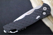 Pro Tech Tactical Response 5 Auto - Black Anodized Aluminum Handle with a Feather Texture / Stonewashed Finish / Drop Point Blade / CPM-S35VN Steel T505-F - Northwest Knives