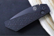 Pro Tech Strider PT+ Auto - "Gridlock" Black Anodized Aluminum Handle / Black DLC Finish / CPM-Magnacut Steel PT207-Gridlock - Northwest Knives