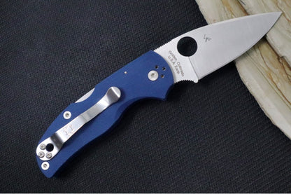 Spyderco Native 5 - Cobalt Blue G-10 Handle / CPM-SPY27 Steel / Drop Point / Satin Finish C41GPCBL5