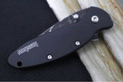 Kershaw 1620DAMCKT Scallion Flipper - Damascus Steel Blade / Black Stainless Steel Aluminum Handle - Northwest Knives