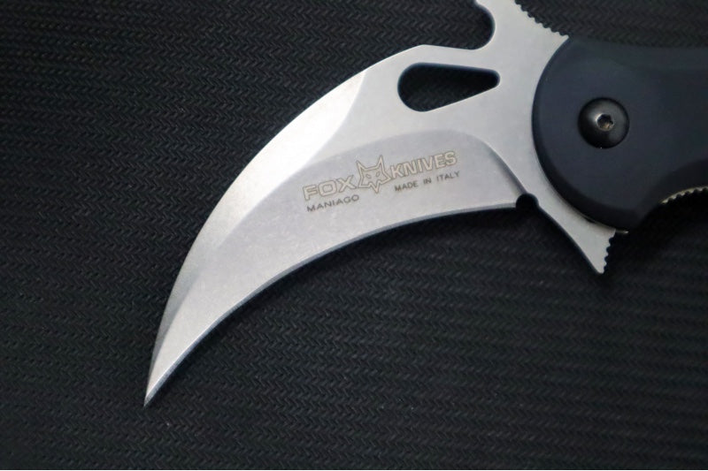 Fox Knives Karambit - Black Anodized Aluminum Handle / N690Co Blade / Emerson Wave 478BSW