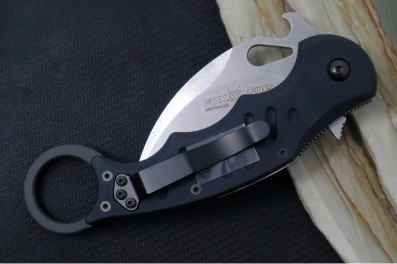 Fox Knives Karambit - Black Anodized Aluminum Handle / N690Co Blade / Emerson Wave 478BSW