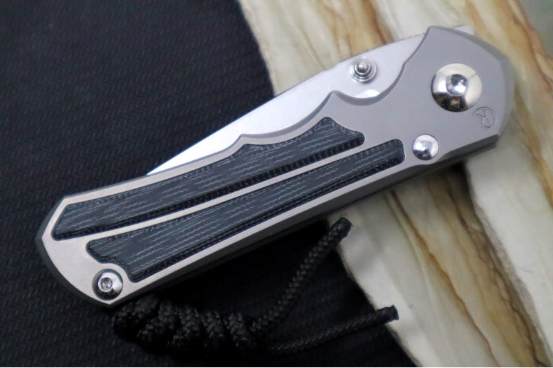 Chris Reeve Knives Small Inkosi Glass Blasted - Black Canvas Micarta / Tanto Blade / CPM-Magnacut Steel SIN-1132 - Northwest Knives