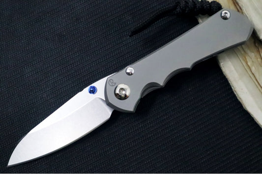 Chris Reeve Knives Small Inkosi Glass Blasted - Insingo Blade / CPM-Magnacut Steel / Glass Blasted Titanium Handle SIN-1122