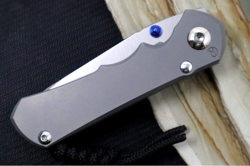 Chris Reeve Knives Small Inkosi Glass Blasted - Insingo Blade / CPM-Magnacut Steel / Glass Blasted Titanium Handle SIN-1122