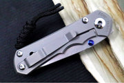 Chris Reeve Knives Small Inkosi Glass Blasted - Insingo Blade / CPM-Magnacut Steel / Glass Blasted Titanium Handle SIN-1122 - Northwest Knives