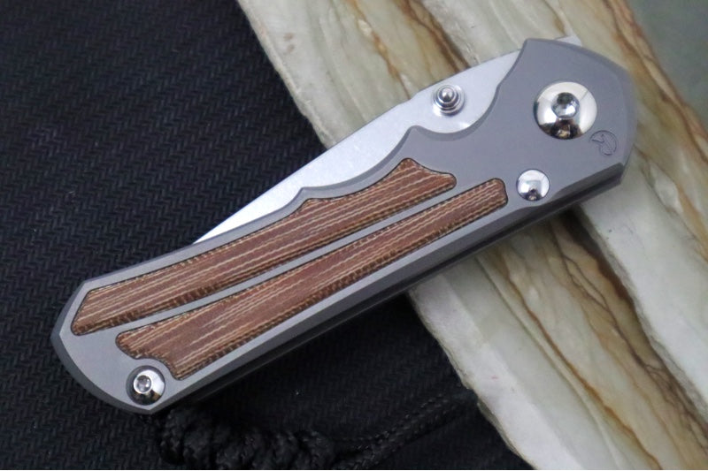 Chris Reeve Knives Small Inkosi Glass Blasted - Natural Canvas Micarta / Tanto Blade / CPM-Magnacut Steel SIN-1134 - Northwest Knives