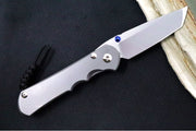 Chris Reeve Knives Large Inkosi Glass Blasted LEFT HAND - Tanto Blade / CPM-Magnacut Steel / Glass Blasted Titanium Handle LIN-1131 - Northwest Knives