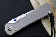 Chris Reeve Knives Large Inkosi Glass Blasted LEFT HAND - Tanto Blade / CPM-Magnacut Steel / Glass Blasted Titanium Handle LIN-1131 - Northwest Knives