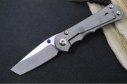 Chris Reeve Knives Small Inkosi Glass Blasted LEFT HAND - Plain Titanium Handle / Tanto Blade / CPM-Magnacut Steel SIN-1131 - Northwest Knives