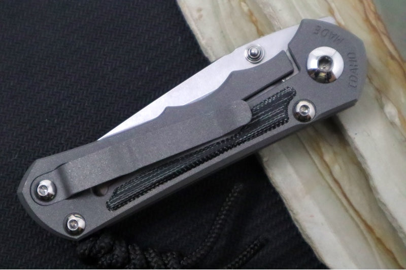 Chris Reeve Knives Small Inkosi LEFT HAND - Tanto Blade / CPM-Magnacut Steel / Titanium Handle with Black Micarta Inlays SIN-1045 - Northwest Knives