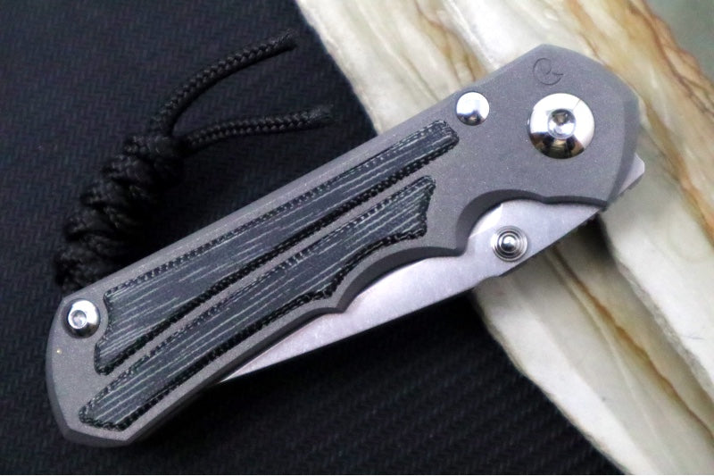 Chris Reeve Knives Small Inkosi LEFT HAND - Tanto Blade / CPM-Magnacut Steel / Titanium Handle with Black Micarta Inlays SIN-1045 - Northwest Knives