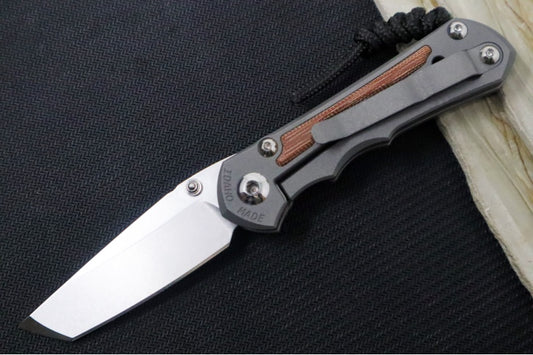 Chris Reeve Knives Small Inkosi LEFT HAND - Tanto Blade / CPM-Magnacut Steel / Titanium Handle with Natural Micarta Inlays SIN-1047