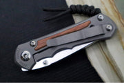 Chris Reeve Knives Small Inkosi LEFT HAND - Tanto Blade / CPM-Magnacut Steel / Titanium Handle with Natural Micarta Inlays SIN-1047 - Northwest Knives