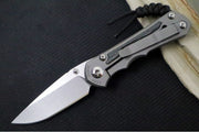Chris Reeve Knives Small Inkosi Glass Blasted LEFT HAND - Black Canvas Micarta Inlays / Drop Point Blade / CPM-Magnacut Steel SIN-1117 - Northwest Knives