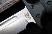 Rick Hinderer Knives Kabar -  Stonewashed Blade / CPM-3V / Black Micarta Handle / Brown Leather Sheath - Northwest Knives