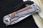 Chris Reeve Knives Small Inkosi Glass Blasted LEFT HANDED - Natural Canvas Micarta / Tanto Blade / CPM-Magnacut Steel SIN-1135 - Northwest Knives