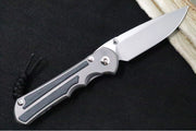 Chris Reeve Knives Large Inkosi Glass Blasted LEFT HAND - Drop Point / Black Micarta Inlay / CPM-Magnacut LIN-1117 - Northwest Knives