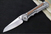 Chris Reeve Knives Large Inkosi Glass Blasted LEFT HANDED - Insingo Blade / Natural Micarta Inlay / CPM-Magnacut Steel LIN-1127 - Northwest Knives