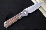 Chris Reeve Knives Large Inkosi Glass Blasted LEFT HANDED - Insingo Blade / Natural Micarta Inlay / CPM-Magnacut Steel LIN-1127 - Northwest Knives