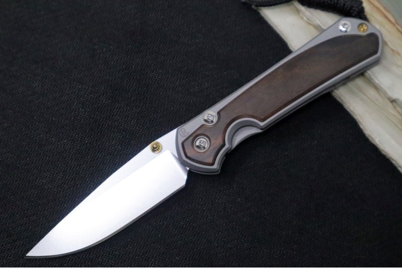 Chris Reeve Knives Small Sebenza 31 - Drop Point / Macassar Ebony Inlay (A1) S31-1116