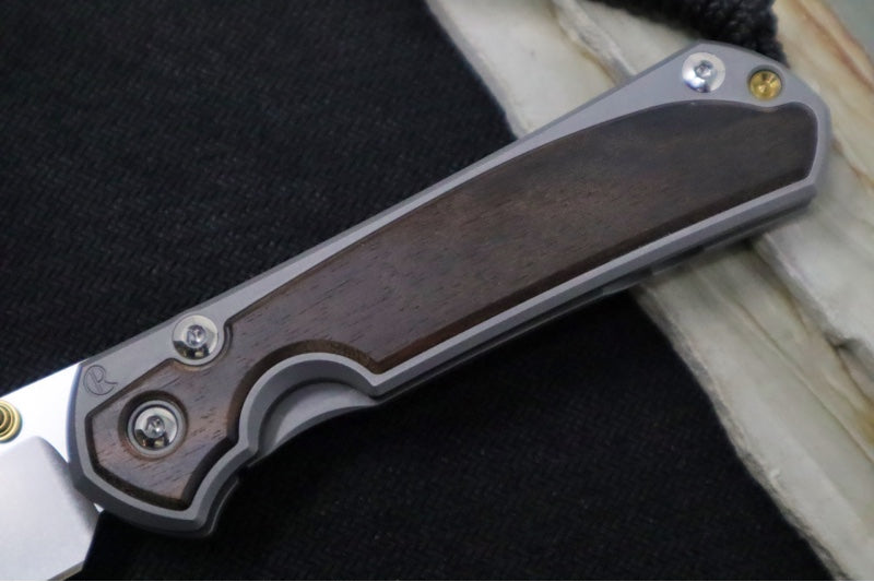 Chris Reeve Knives Small Sebenza 31 - Drop Point / Macassar Ebony Inlay (A1) S31-1116