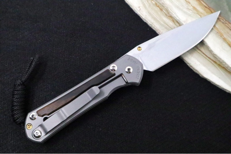 Chris Reeve Knives Small Sebenza 31 - Drop Point / Macassar Ebony Inlay (A1) S31-1116