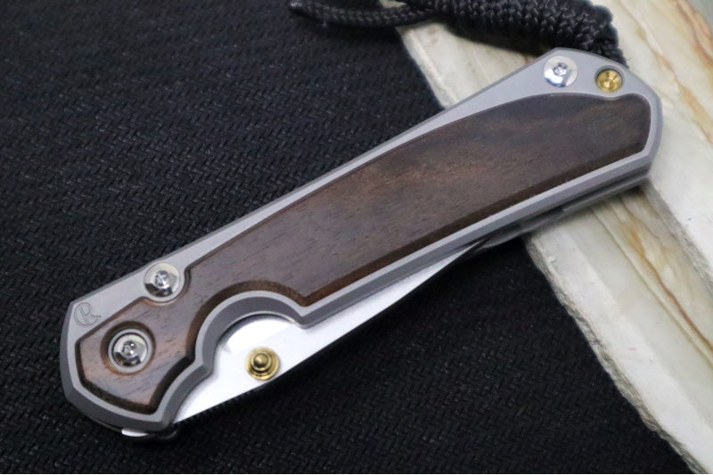 Chris Reeve Knives Small Sebenza 31 - Drop Point / Macassar Ebony Inlay (A1) S31-1116