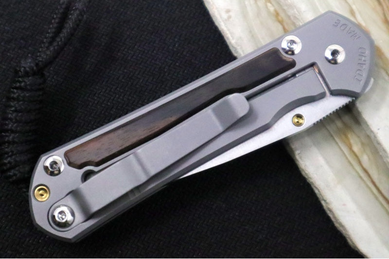 Chris Reeve Knives Small Sebenza 31 - Drop Point / Macassar Ebony Inlay (A1) S31-1116