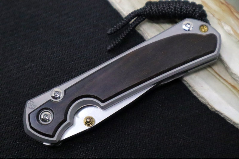 Chris Reeve Knives Small Sebenza 31 - Drop Point / Macassar Ebony Inlay (A2) S31-1116
