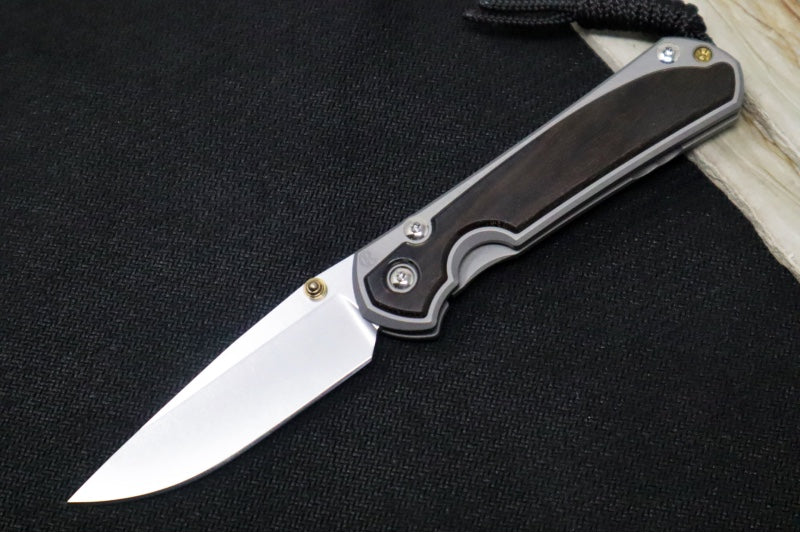 Chris Reeve Knives Small Sebenza 31 - Drop Point / Macassar Ebony Inlay (A2) S31-1116 - Northwest Knives