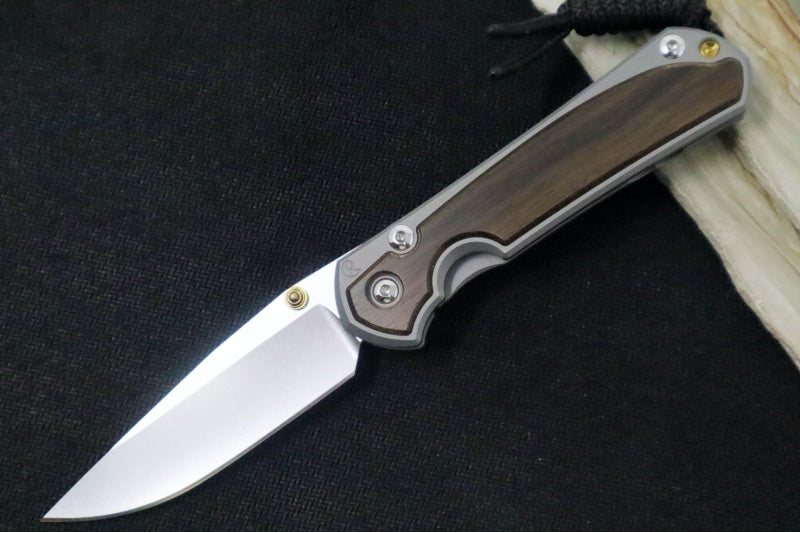 Chris Reeve Knives Small Sebenza 31 - Drop Point / Macassar Ebony Inlay (A3) S31-1116