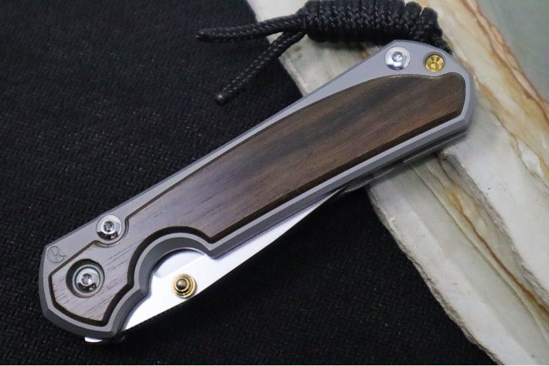 Chris Reeve Knives Small Sebenza 31 - Drop Point / Macassar Ebony Inlay (A3)