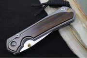 Chris Reeve Knives Small Sebenza 31 - Drop Point / Macassar Ebony Inlay (A3) S31-1116 - Northwest Knives