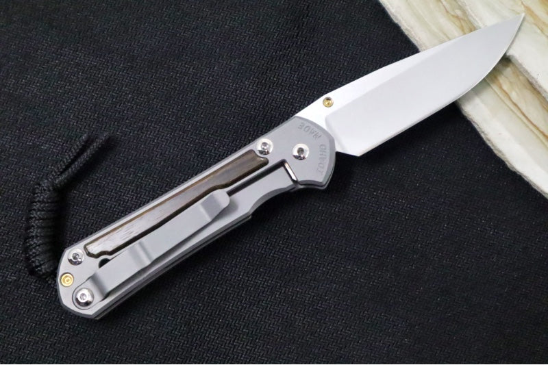 Chris Reeve Knives Small Sebenza 31 - Drop Point / Macassar Ebony Inlay (A4) S31-1116