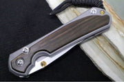Chris Reeve Knives Small Sebenza 31 - Drop Point / Macassar Ebony Inlay (A4) S31-1116 - Northwest Knives