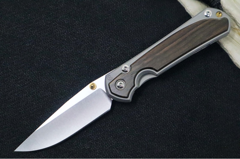 Chris Reeve Knives Small Sebenza 31 - Drop Point / Macassar Ebony Inlay (A4)