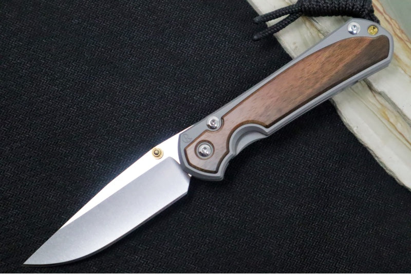 Chris Reeve Knives Small Sebenza 31 - Drop Point / Macassar Ebony Inlay (A5) S31-1116 - Northwest Knives