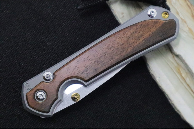 Chris Reeve Knives Small Sebenza 31 - Drop Point / Macassar Ebony Inlay (A5)